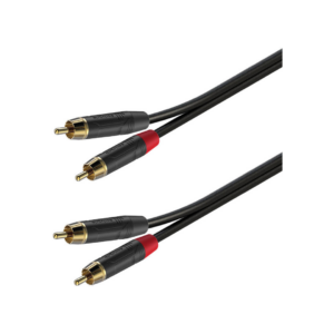 Roxtone GPTC160L1 Cable de Audio Profesional Rca-Rca 1mts