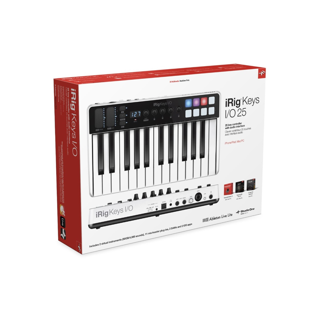 IK Multimedia IRIG-KEYS-IO25 Controlador Interfaz Midi 25 Teclas - Imagen 4