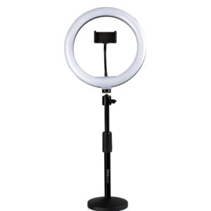 Gator GFW-RINGLIGHTDSKTP -Soporte de escritorio y anillo de luz con abrazadera para teléfono