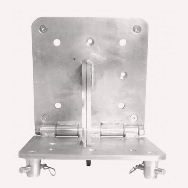 Bisagra para truss TRUSST CT-HINGE ajustando el ángulo de una estructura.