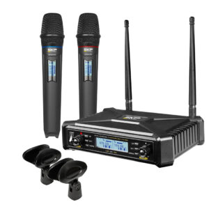 Micrófono Inalámbrico Doble SKP UHF-600 PRO