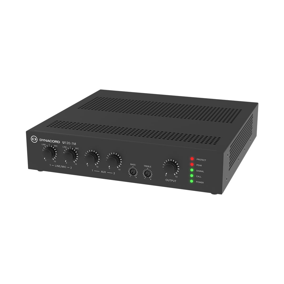 Dynacord U120-1M Amplificador Mezclador de Línea de 120W para Instalaciones de Audio Comercial - Imagen 3
