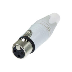 Neutrik NC3FXX-WT Conector XLR Hembra Aéreo Blanco