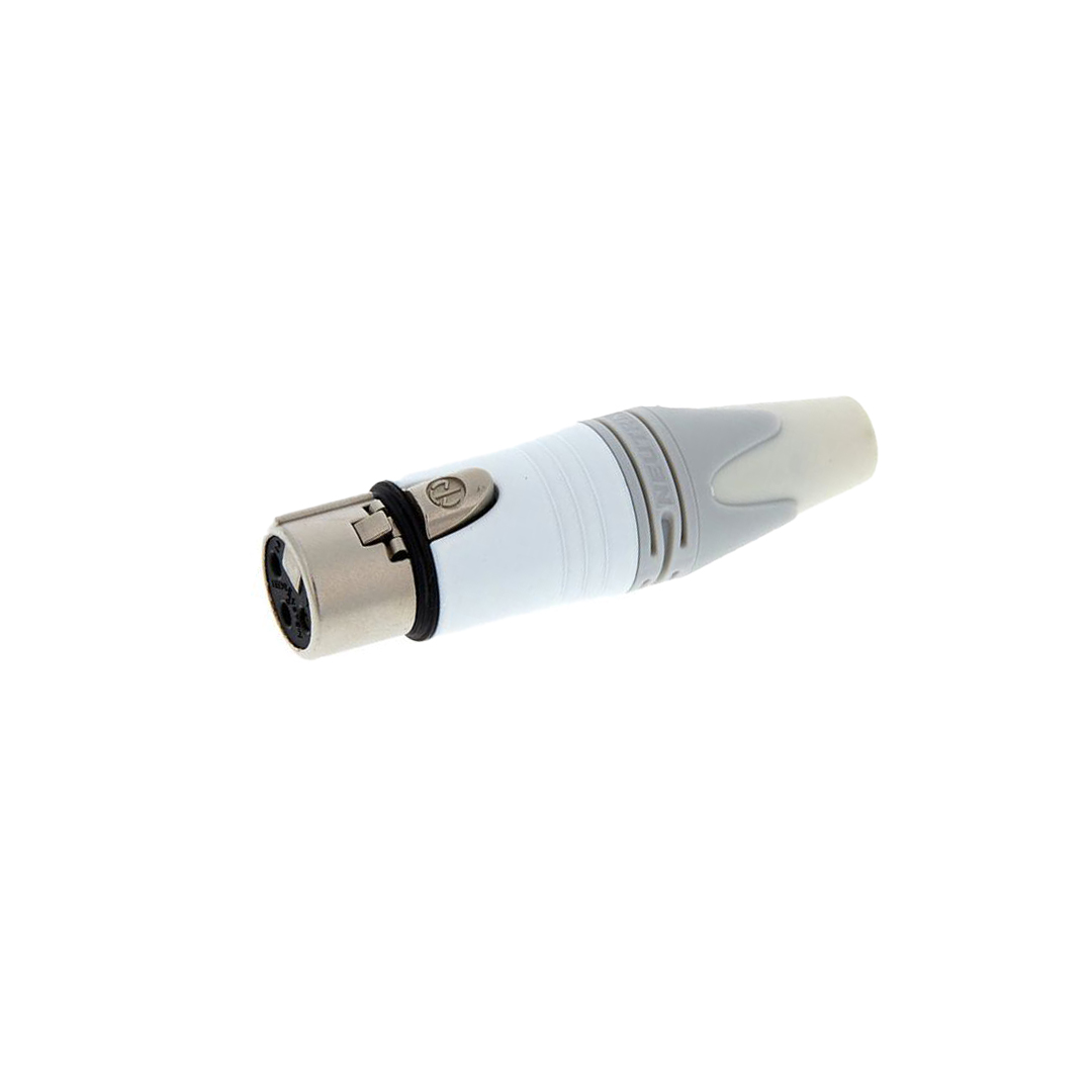 Neutrik NC3FXX-WT Conector XLR Hembra Aéreo Blanco - Imagen 3