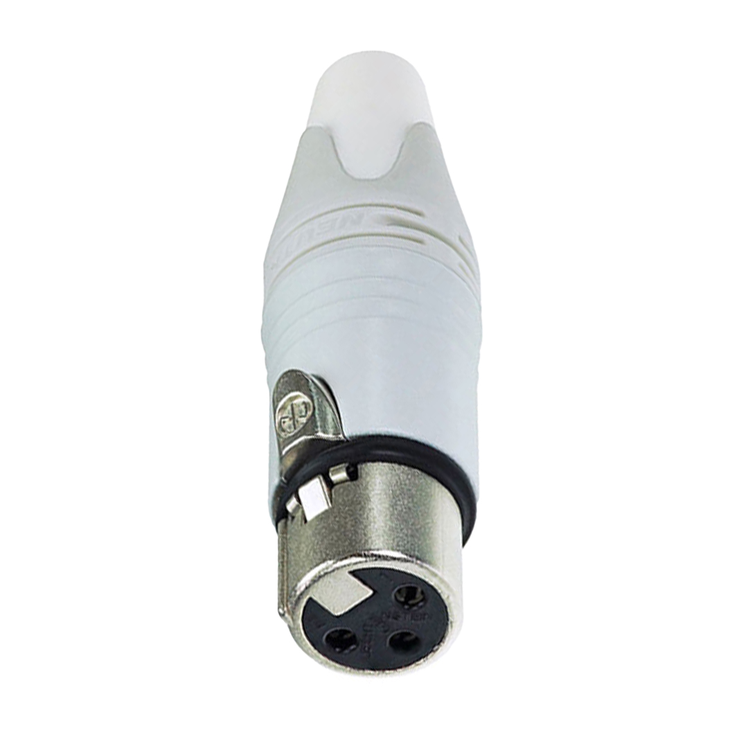 Neutrik NC3FXX-WT Conector XLR Hembra Aéreo Blanco